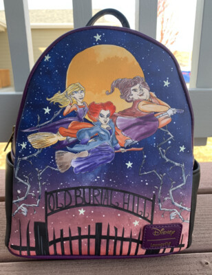 Loungefly Disney Hocus Pocus Cemetery Night Mini Backpack  display picture 2