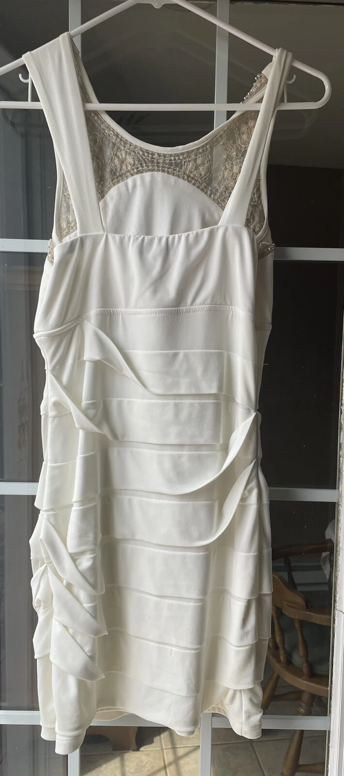 OFF WHITE Abito donna bianco sporco medio