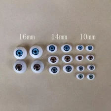 Doll Eye Bead 1/3 1/4 1/6 DIY BJD SD Doll Eyes 10mm 14mm 16mm Acrylic eyeball