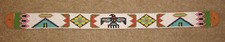 Vintage 1950's or 60's Native American Indian Thunderbird Beaded 17" Belt