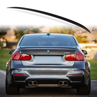 GEARZAAR REAR BOOT SPOILER LIP GLOSS BLACK FOR BMW 3 SERIES F30 F80 M3 STYLE