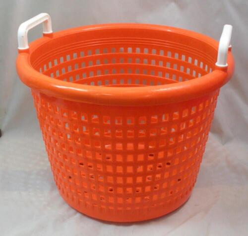 Polyethylene Orange Fish Shrimp Basket Top Dia 16