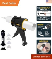 Professional Grade No Drip Caulking Gun - Lightweight  Ideal for All Sealants
