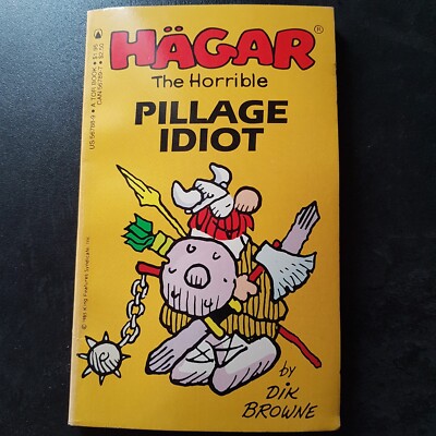 HÄGAR Taschenbuch in englisch  *Hägar The Horrible - Pillage Idiot  *US 1986