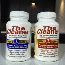 The Cleaner 7 Day Detox Women  s  Men  s Formula 2 Pack Bundle 52 Caps Each