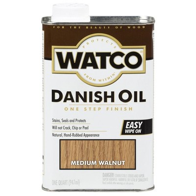 Watco Danish Oil Medium Walnut Quart