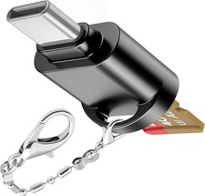 USB C Micro SD Card Reader for Android Phone, Camera, Laptop with Keychain, Mini