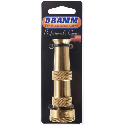 #ad Dramm Gold Brass 10 to 60 PSI Twist Control Adjustable Hose Nozzle $21.35