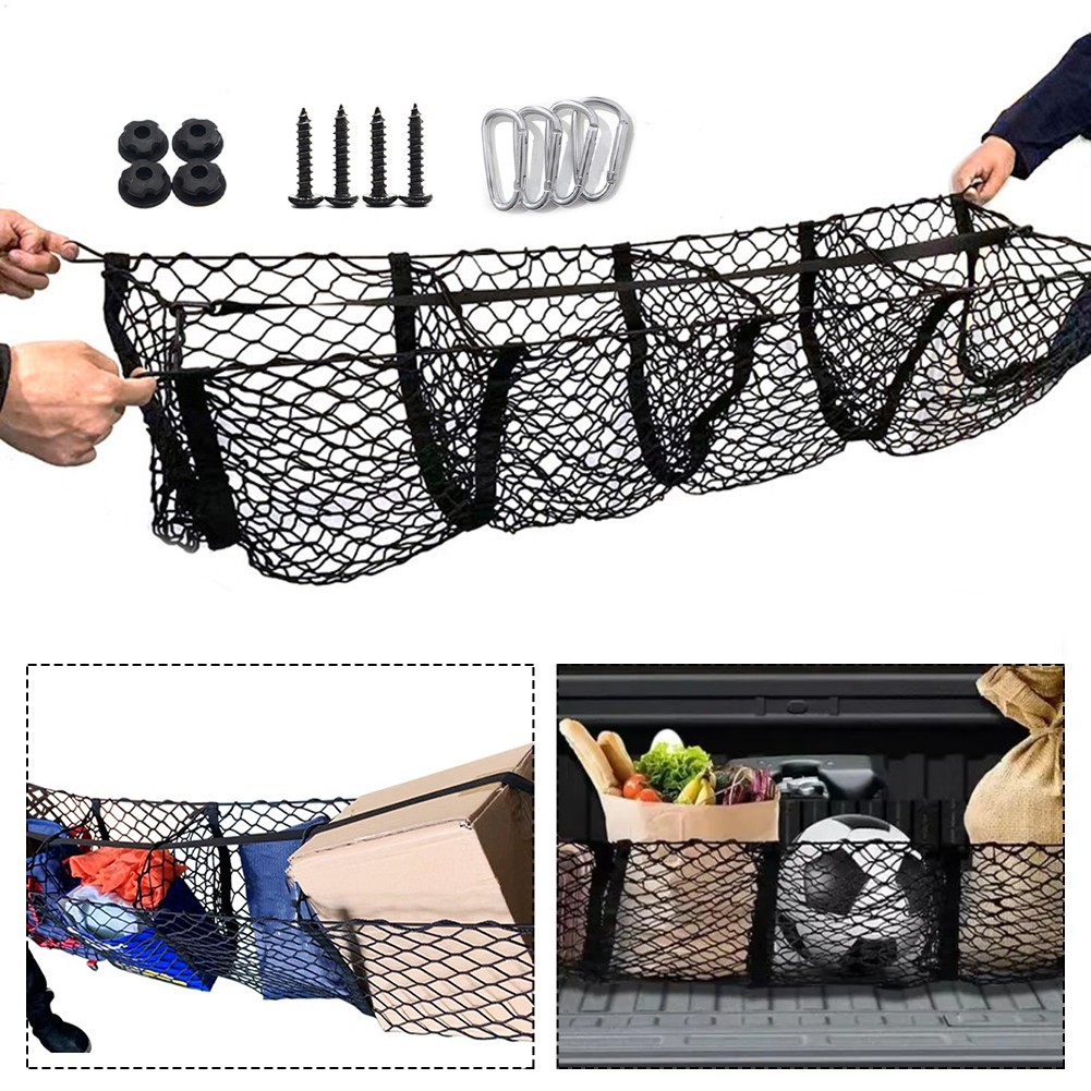 Trunk Net Organizer for TESLA Cybertruck with Installation Accessories