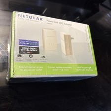 NIP Netgear Powerline 100 Adapter XAVB1201 Internet Extender To Any Room Sealed