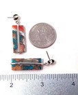 Turquoise Orange Spiny Oyster Copper Mojave Sterling Silver Pendant Earring Set — photo 10