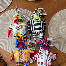 Disney Nightmare Before Christmas Plush Dolls Set of 4 with Tags