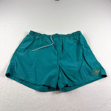 Vintage OP Ocean Pacific Swim Shorts Mens XL Green Lined Bathing Suit