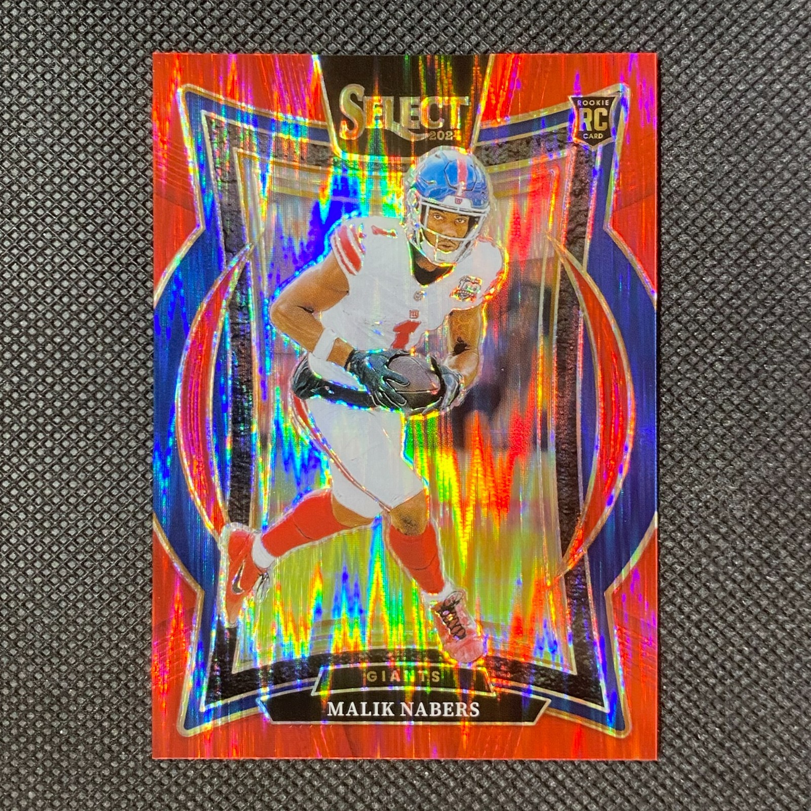 2024 Panini Select NFL - #29 Malik Nabers Concourse Lvl Red Shock Prizm RC /249