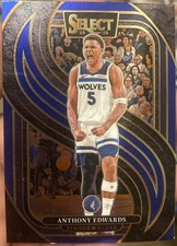 2024-25 Panini Select - Premier Level Anthony Edwards #130 Blue