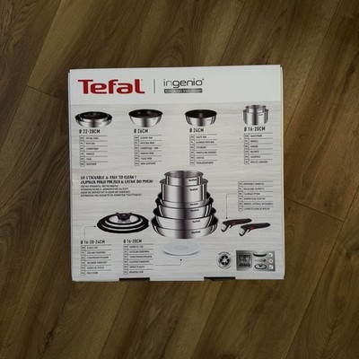 Brandneu Tefal Ingenio Emotion 13 Stück Edelstahl Pfannenset (L897SD74)