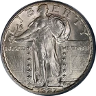 1927-D Standing Liberty Quarter OGH PCGS MS64 Blast White Superb Eye Appeal