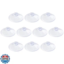 Pawfly 10 Pack Clear Suction Cups 0.8 Inch PVC Plastic Sucker Without Hooks f