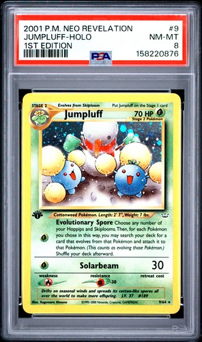 Jumpluff (1st Edition) graded PSA 8 for sale on eBay