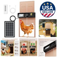 Versatile Automatic Chicken Door - Solar Powered, Timer Control, Metal Durable
