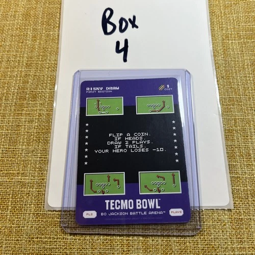 2026 Bo Jackson Battle Arena Techmo Bowl SSP Play Card #PL-2 Risky Draw