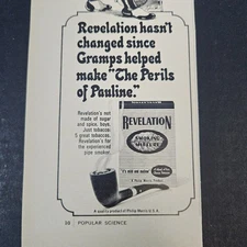 1969 Philip Morris Revelation Pipe Smoking Tobacco Vintage Print Ad Cameraman