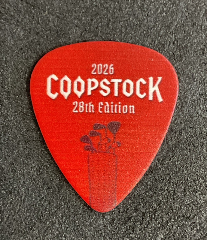 Glen Sobel Alice Cooper Coopstock 2026 MESA AZ Golf Club Guitar Pick