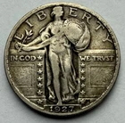 1927 Standing Liberty Quarter, VF Condition, Mintage 11,912,000, ASW .36169 Oz.