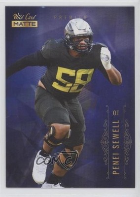 2021 Wild Card MATTE Retail Chase Blue Penei Sewell #MBC-17 Rookie RC m5e