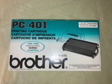 Genuine Brother PC-401 Thermal Transfer Fax Printing Cartridge OEM New Sealed