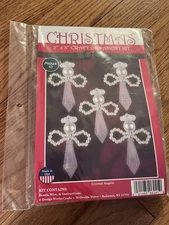 Design Works DIY Crystal Angels Christmas Ornament Kit. Makes 10