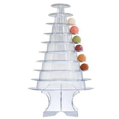 10 Ebenen Macaron  Macaroon Display Stand Baby Dusche Geburtstag Party 4929