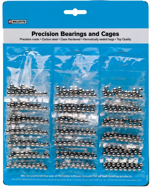 Weldtite Carded Loose Ball Bearings 20pcs - 1/8