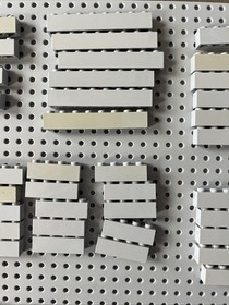 Lego Light Bluish Gray Brick 1x12 1x10 1x6 1x4 1x3 1x2 1x1 Sun Patina&rsquo;d 200pcs