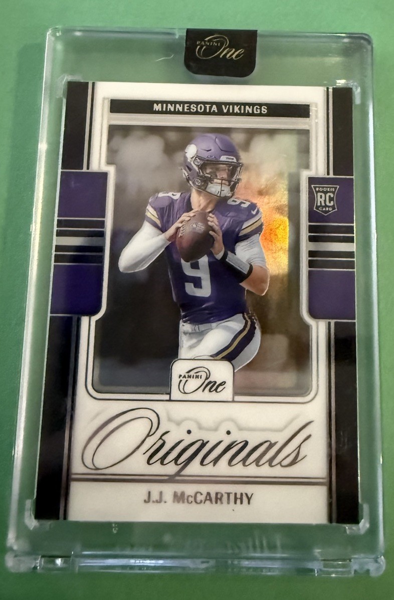 2024 Panini One - One Originals J.J. McCarthy #OO-JMY (RC)