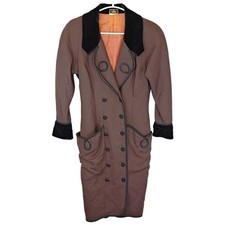 FENDI Brown Long Coat Jacket Women's Size 42 Used