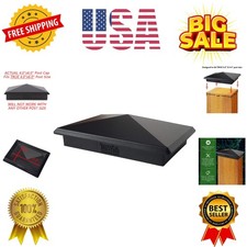 4" x 6" Heavy Duty Aluminium Pyramid Post Cap for True/Actual 4" x 6" Wood Po...