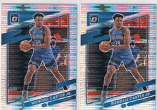 LOT (2) 2021-22 OPTIC PRIZMS PULSAR WENDELL CARTER JR. ORLANDO MAGIC - 357