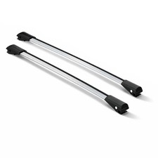 Barras transversales aerodinámicas plateadas de 2 piezas para Chevrolet Traverse 2018-2023