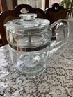Vintage 7759 B Pyrex 9 Cup Glass Percolator Coffee Pot Flame Ware Complete Set