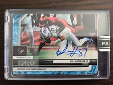 Will Anderson Jr 2025 Panini Instant #248 Water Parallel Auto /10 Houston Texans