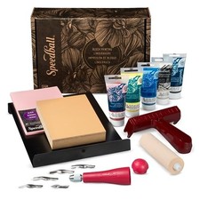 Speedball Deluxe Block Printing Kit - Includes Inks, Brayer, Assorted Sizes