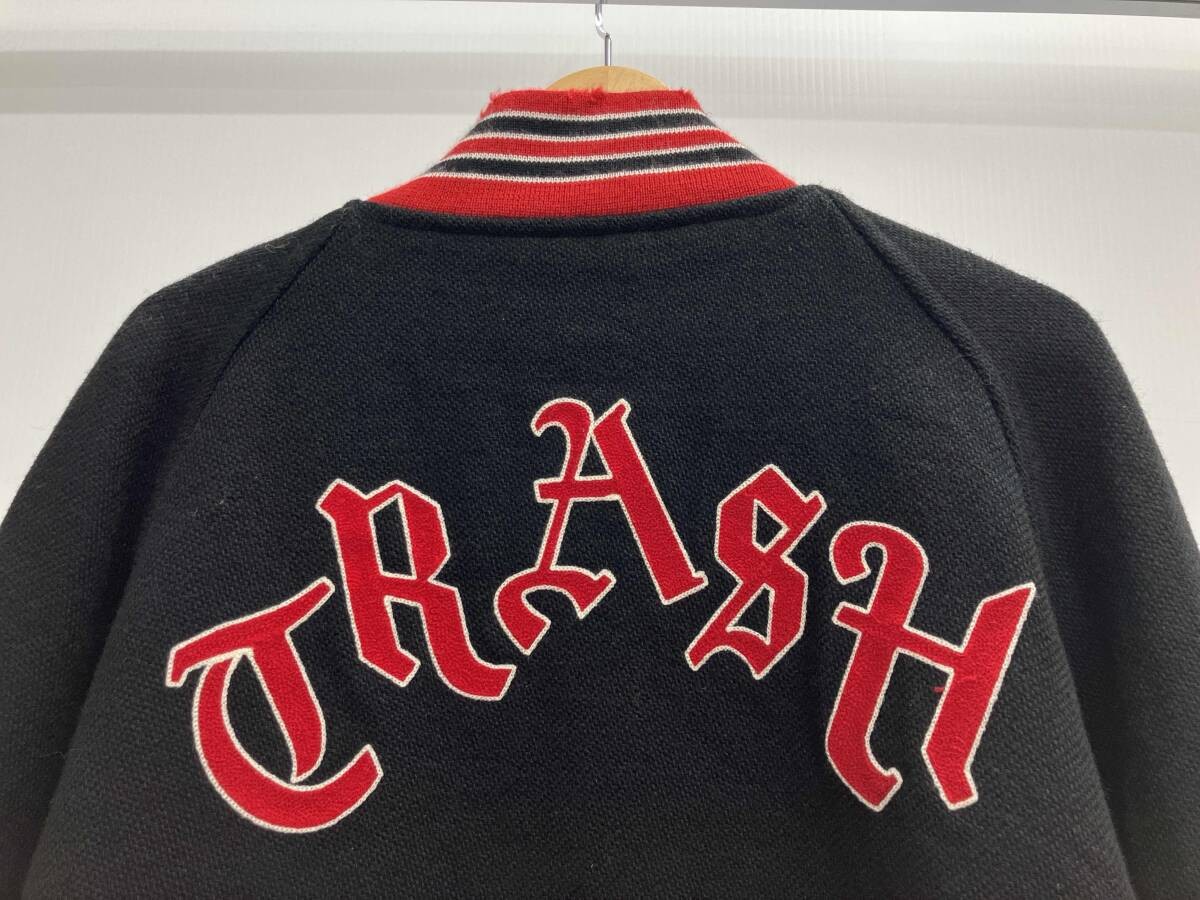 Needles Deconstructed Lettered Jacket Black Red S… - image 5