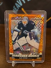 2024-25 O-Pee-Chee Platinum Marquee Rookie Ales Stezka Orange Checkers /25 RC SP