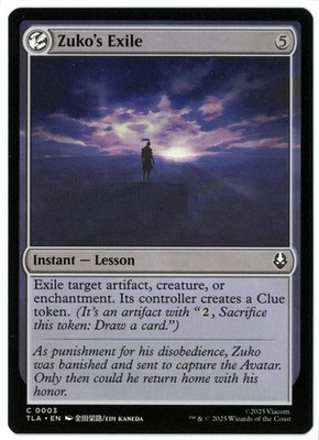 Zuko's Exile - 0003  - Avatar: The Last Airbender TLA - MTG - NM/M