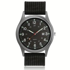 Military Watch Army Durable Water Proof Luminous 24Hours Dial Nylon Strap USA