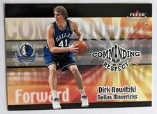 DIRK NOWITZKI, 2001-02 FLEER PREMIUM, COMMANDING RESPECT INSERT #8 of 25 CR