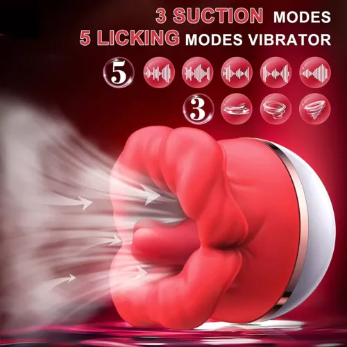 Upgranded-Impermeabile-Clit-Leccare-Vibratore-Lingua-Succhiare-Capezzolo-Lecca-Donna - Foto 4 di 4