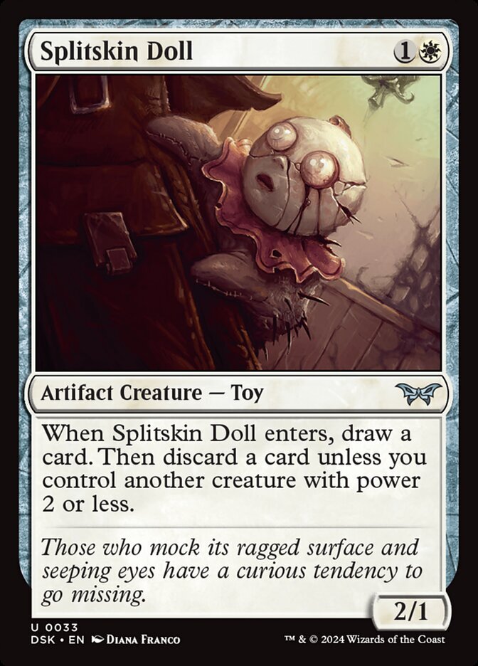 MTG Magic the Gathering Splitskin Doll (33/469) Duskmourn House of Horror LP