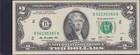Fancy US Federal Reserve $2 Dollar Bill Serial Number B 56195383 A Prime # 2013 — photo 1